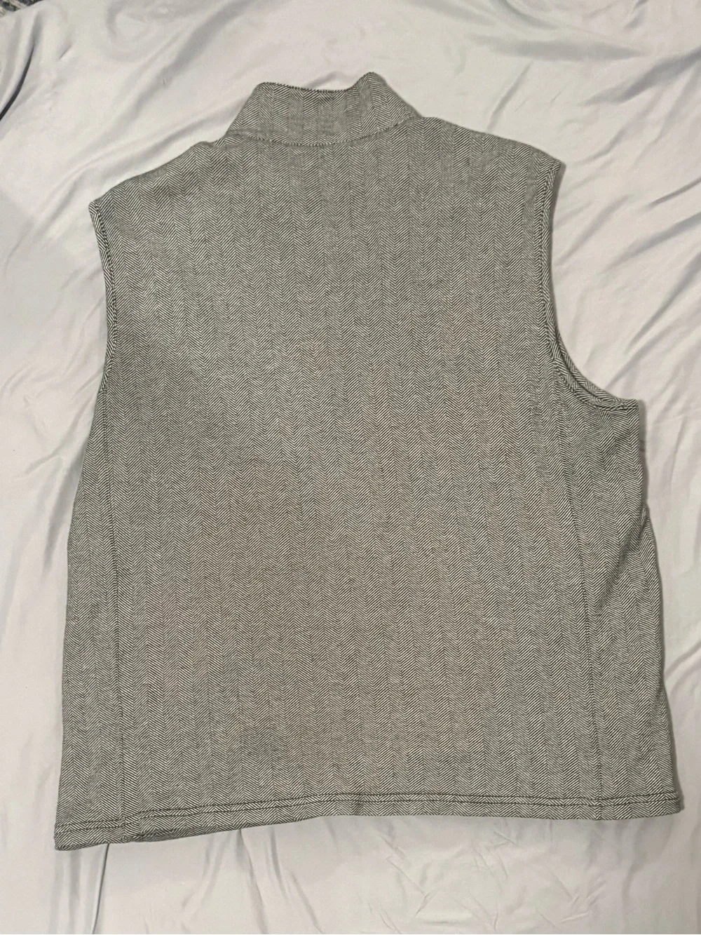 Vintage Polo Golf Herringbone Gray Lg 1/2 Zip Vest & Med Polo Shirt Lot